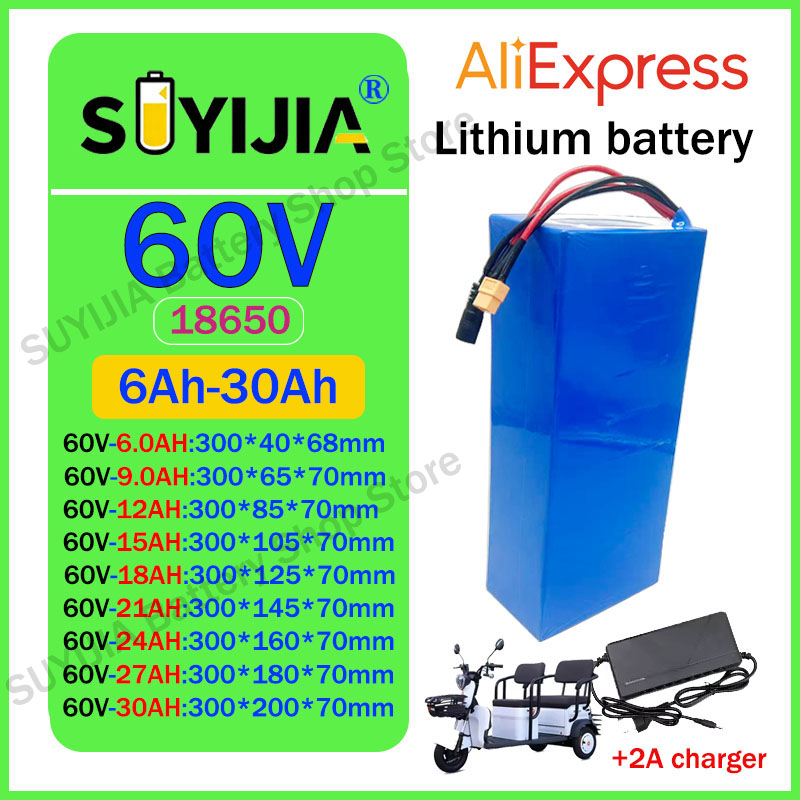 60V 30Ah Electric Scooter Battery - Nuova Batteria agli Ioni di Litio