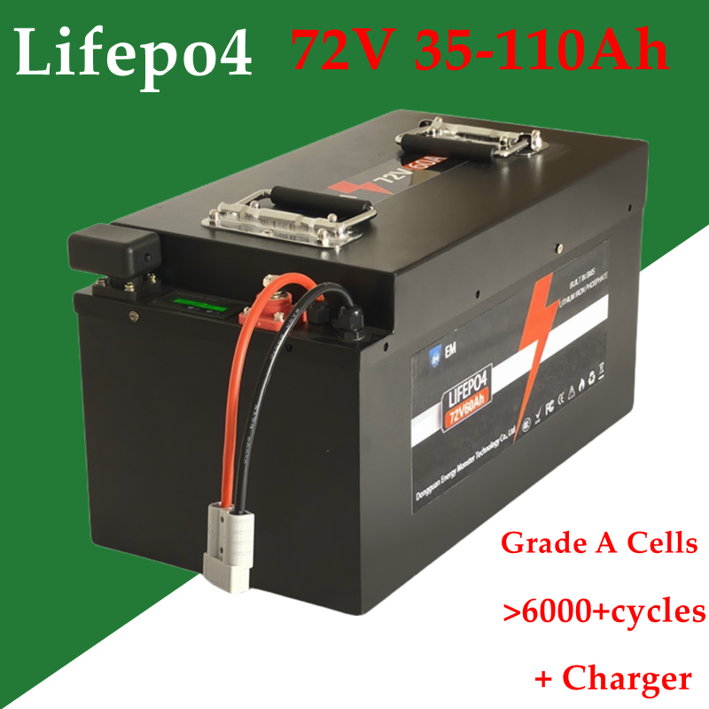 Batteria al litio 72V 35Ah 40A - 72V 60Ah Lifepo4 Battery Pack recensione e prezzo
